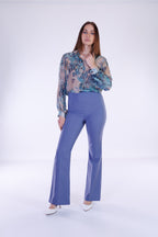 Tailleur pantalone a zampa