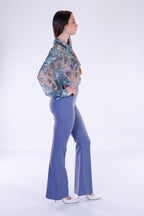 Tailleur pantalone a zampa
