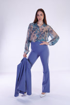 Camicia fiori m. Seta