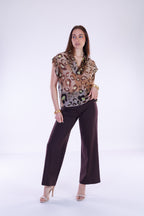 Blusa animalier m. Seta