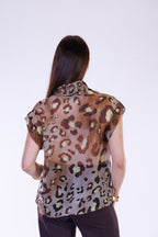 Blusa animalier m. Seta