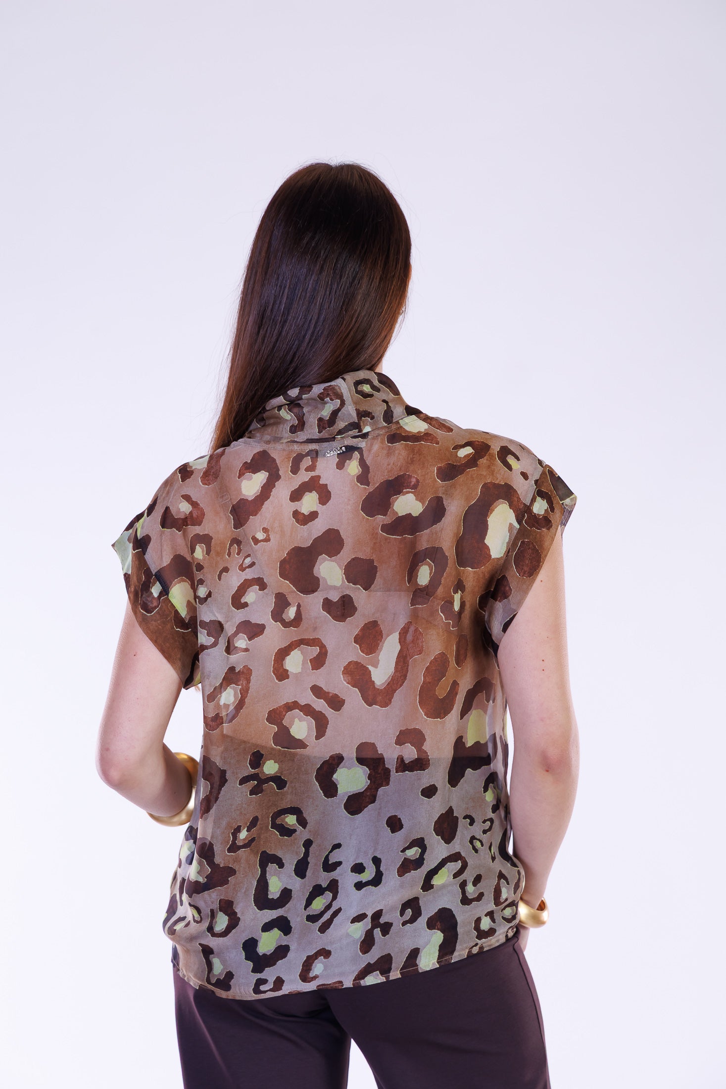 Blusa animalier m. Seta
