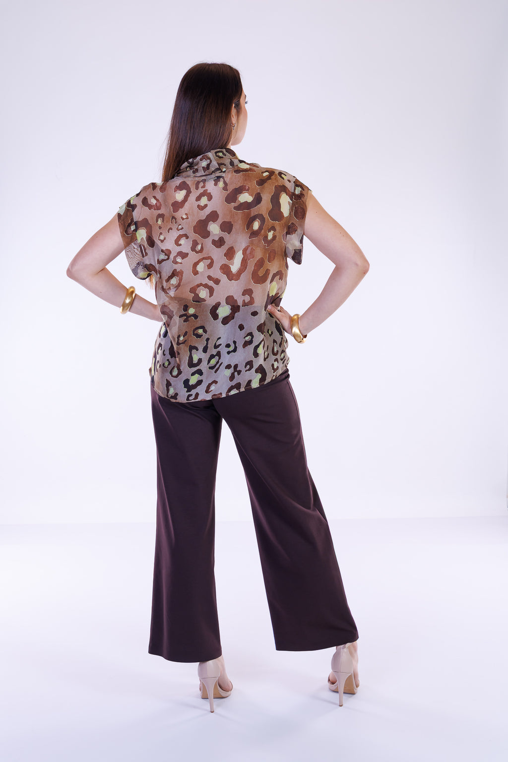Blusa animalier m. Seta