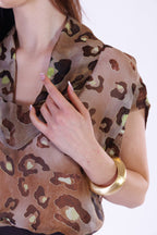 Blusa animalier m. Seta