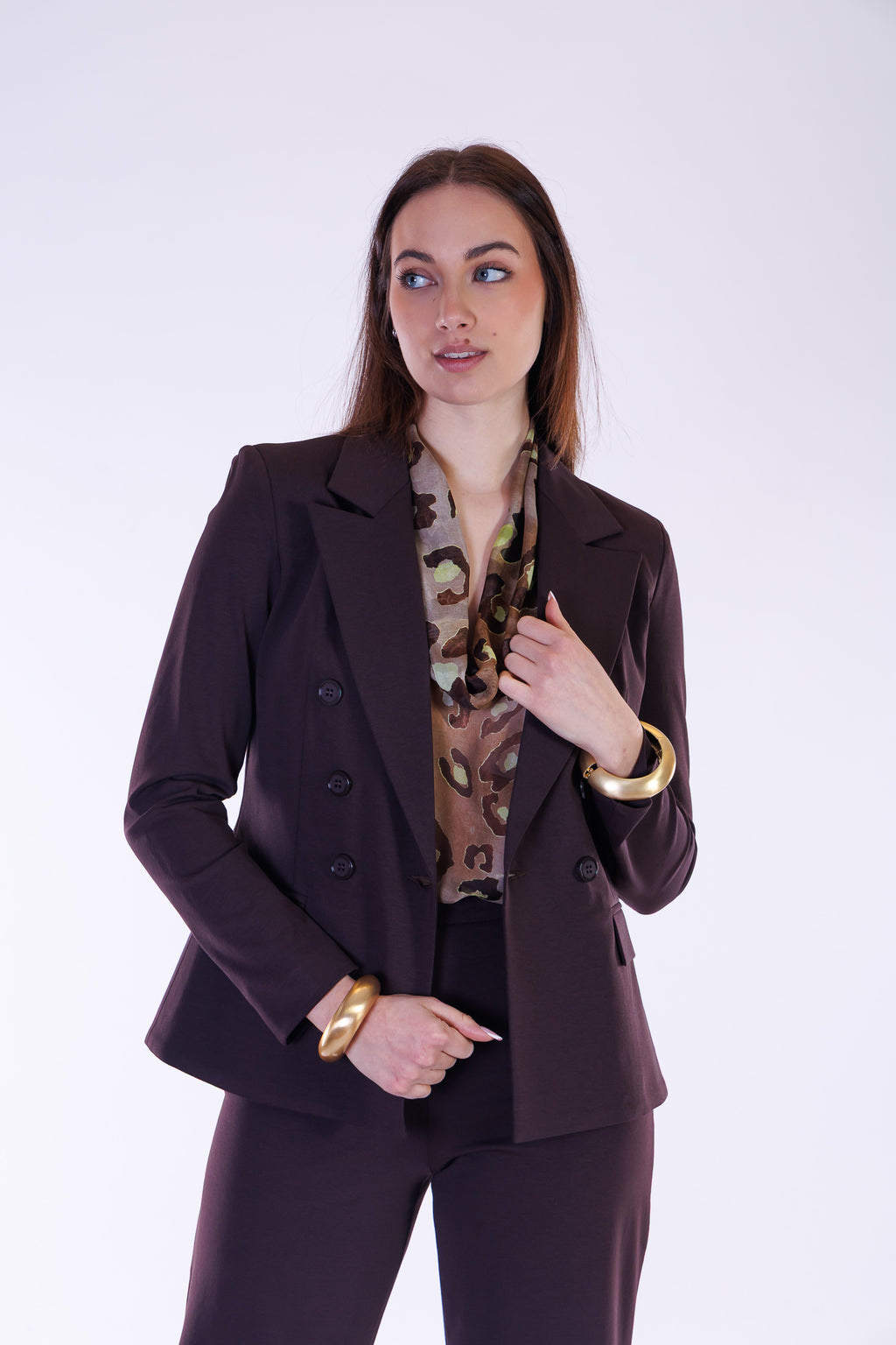 Blusa animalier m. Seta