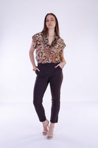 Pantalone con risvolto