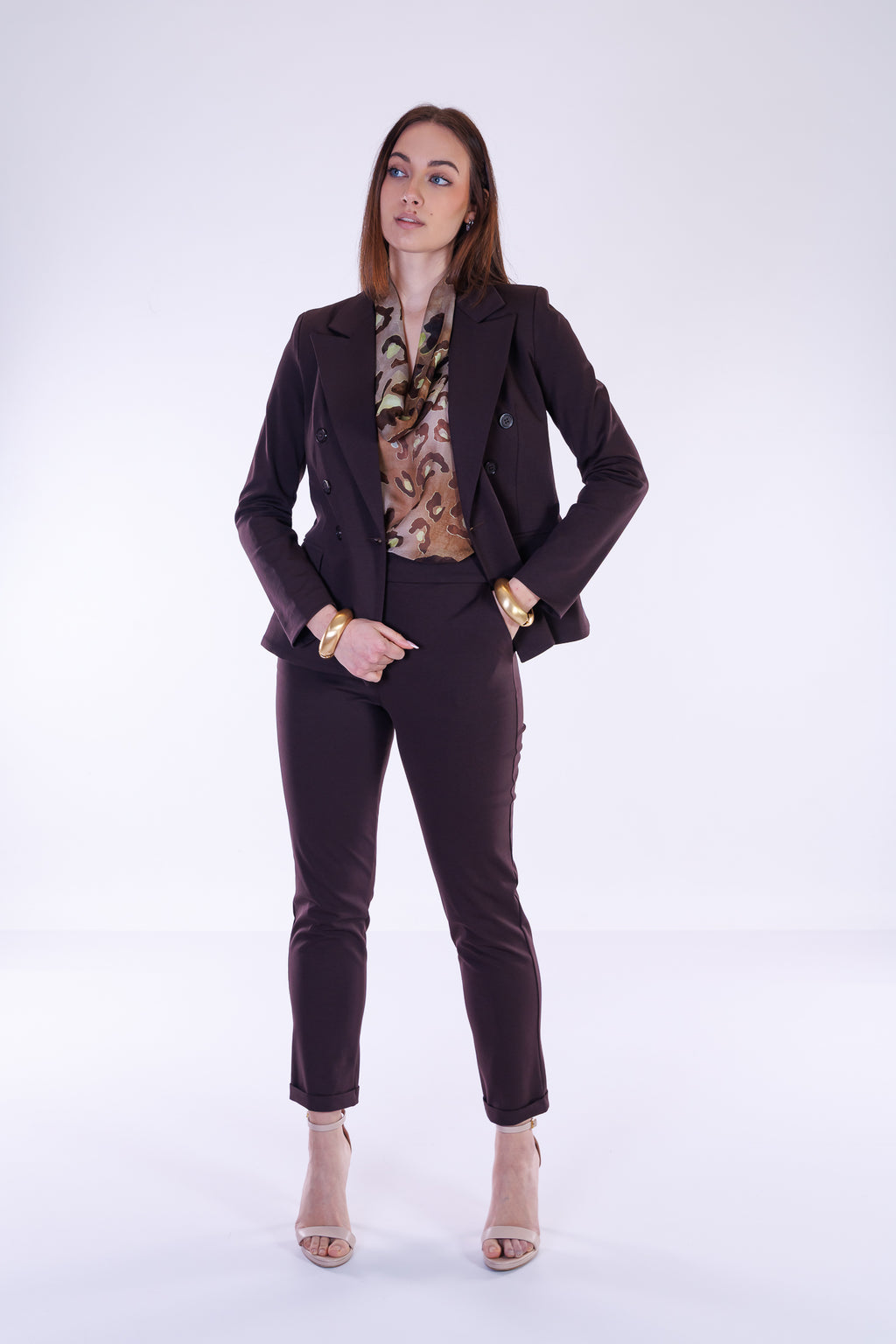 Pantalone con risvolto