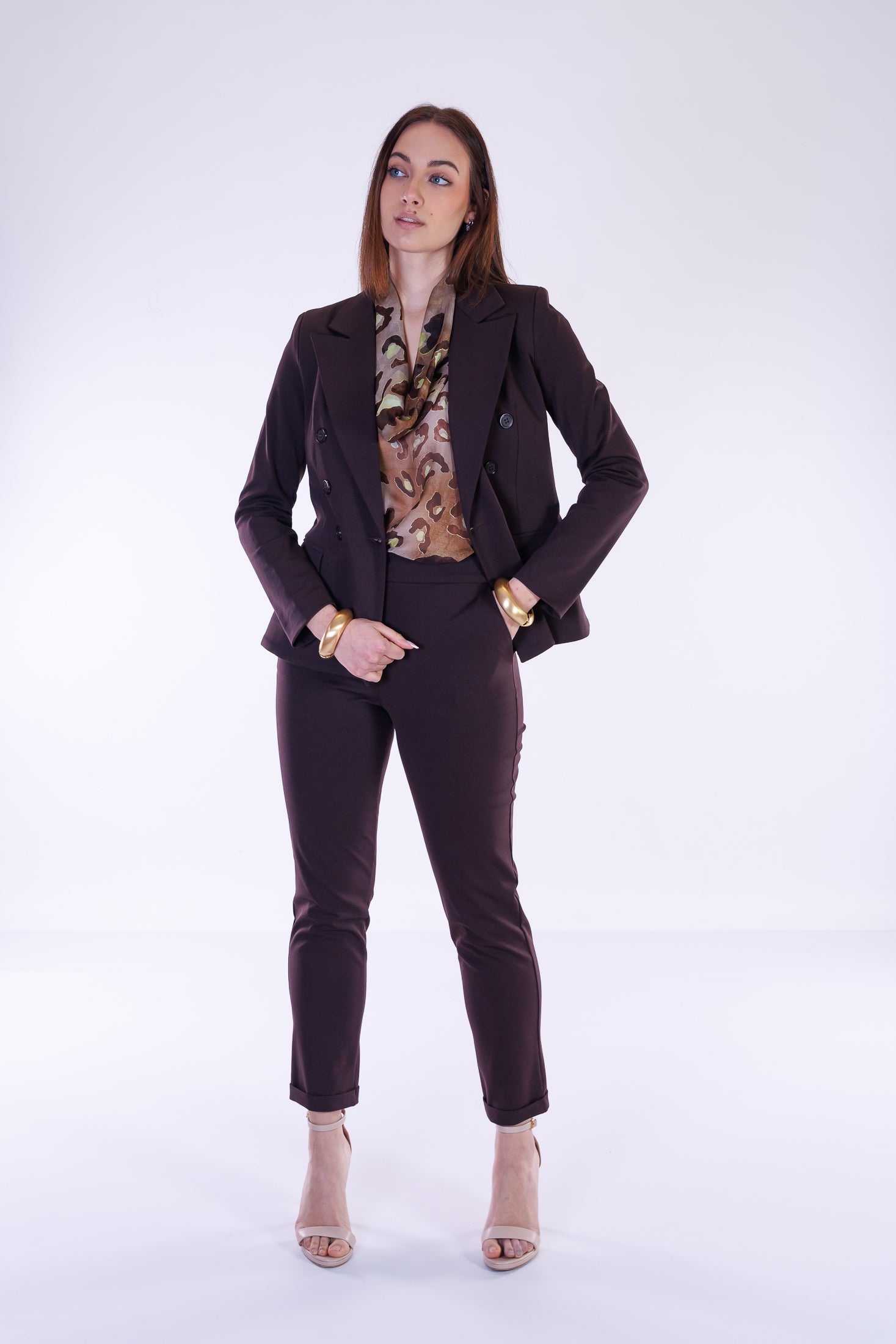 Pantalone con risvolto