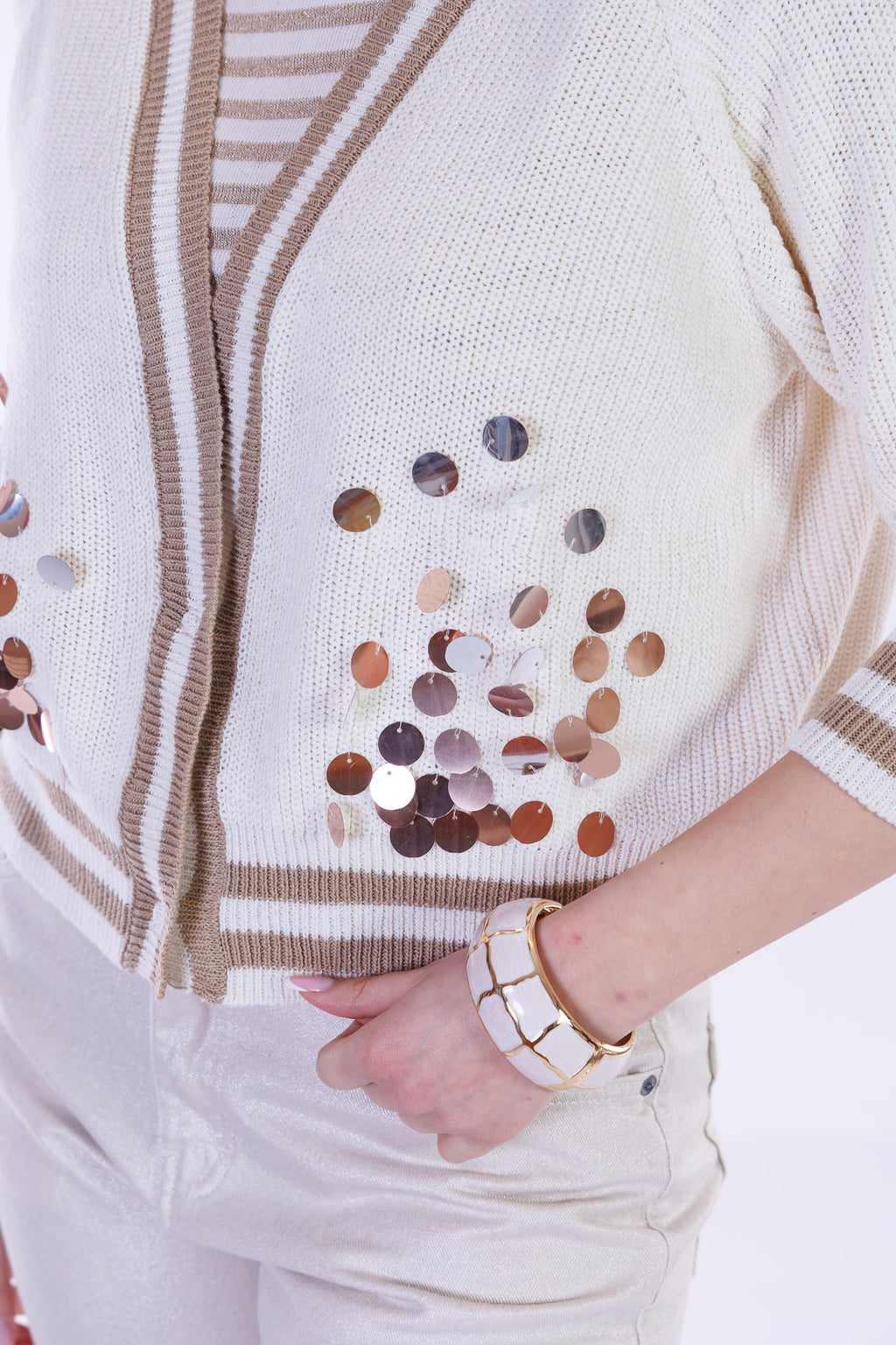 Cardigan paillettes