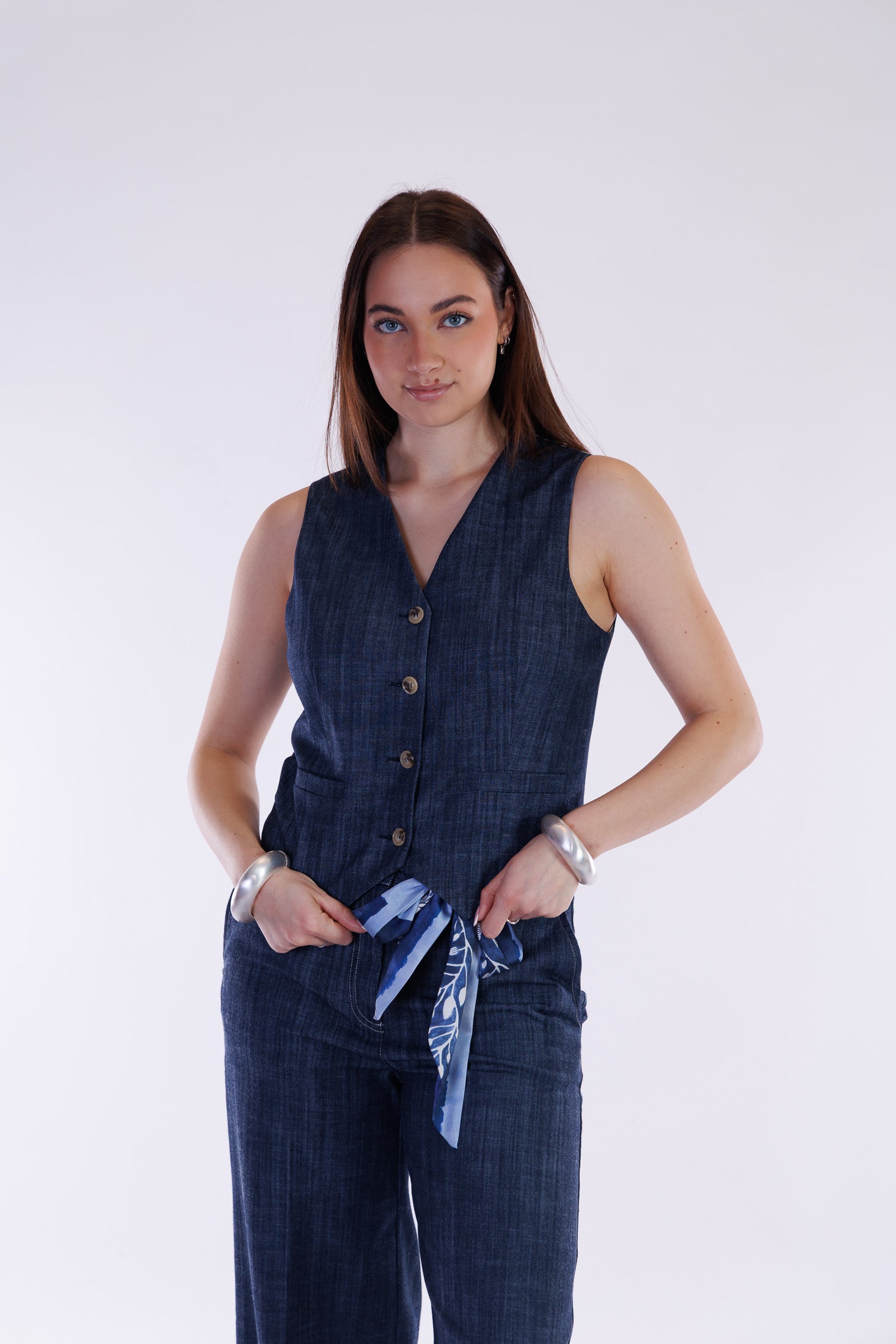 Gilet stampa floreale