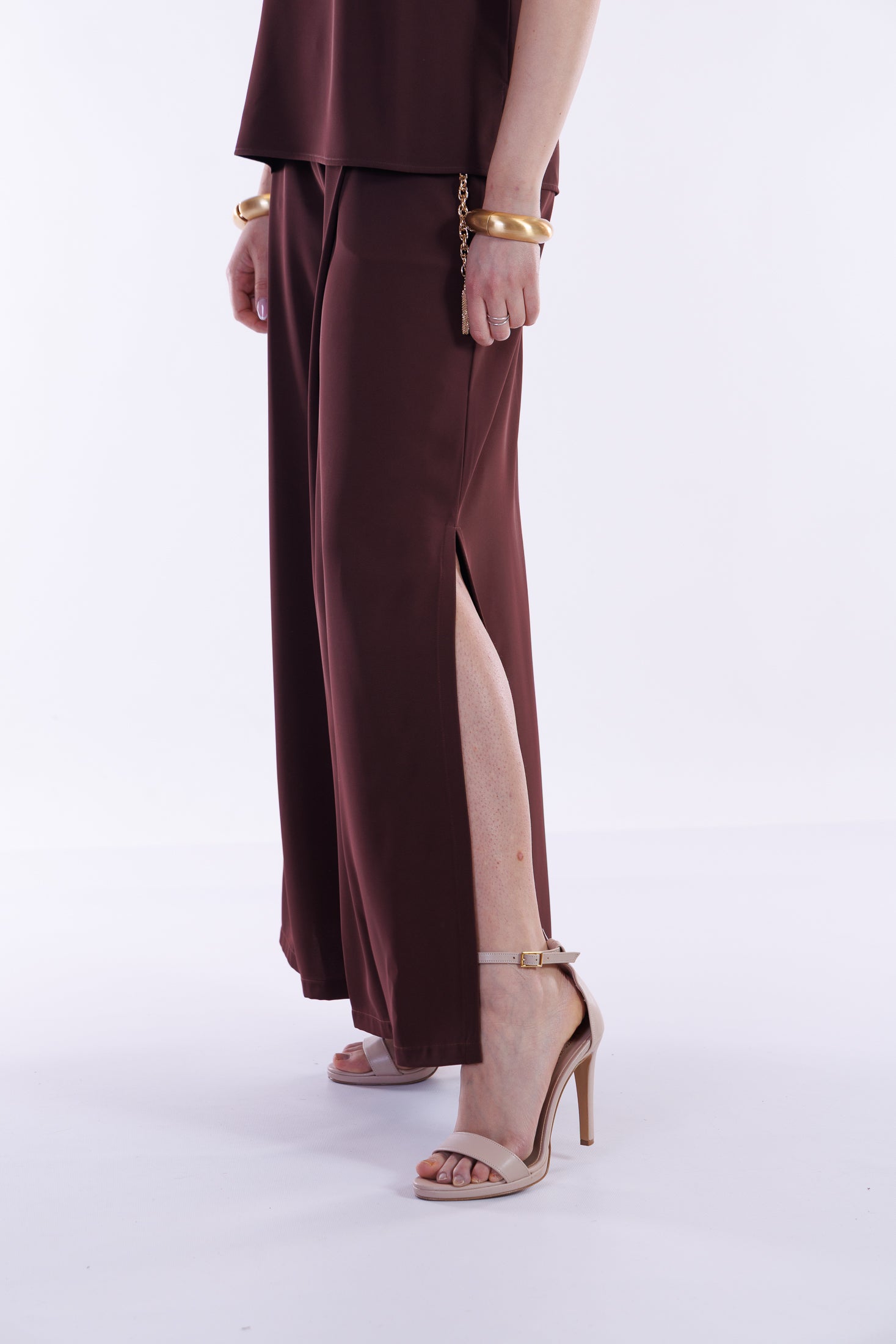 Pantalone fluido spacchi