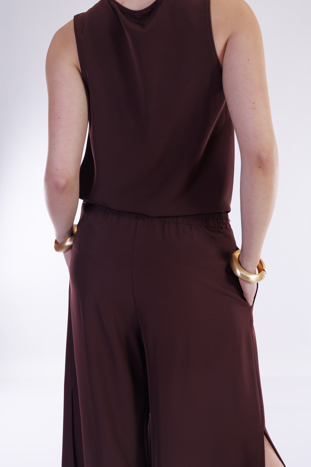 Pantalone fluido spacchi