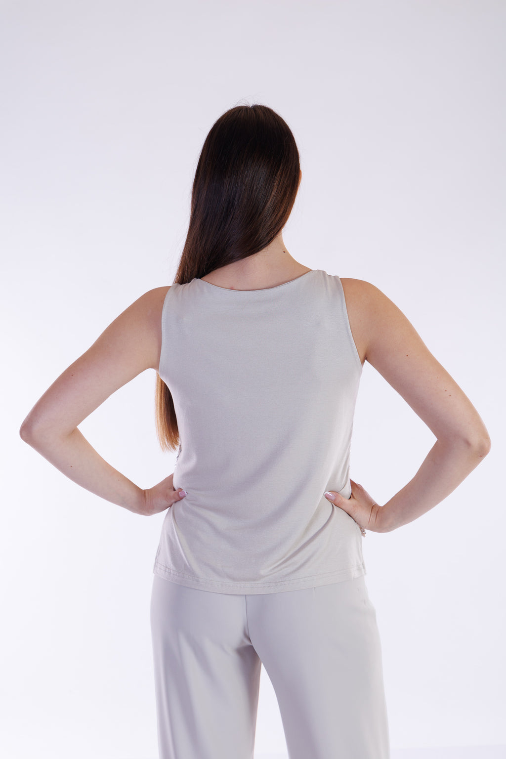 Top paillettes e jersey