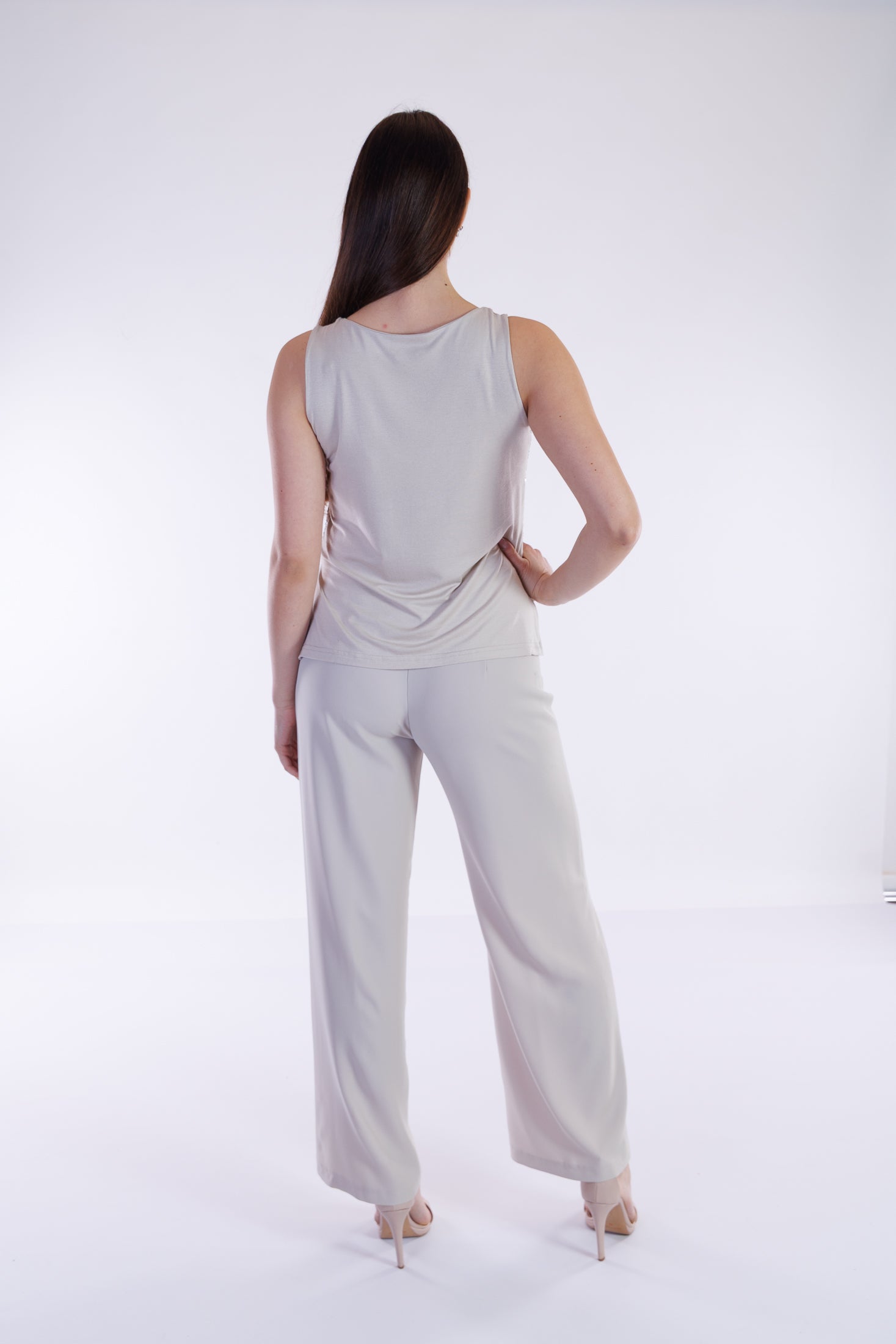 Top paillettes e jersey