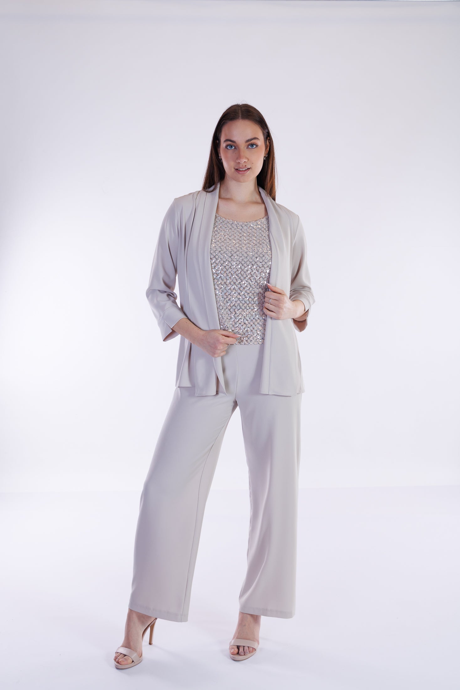 Top paillettes e jersey