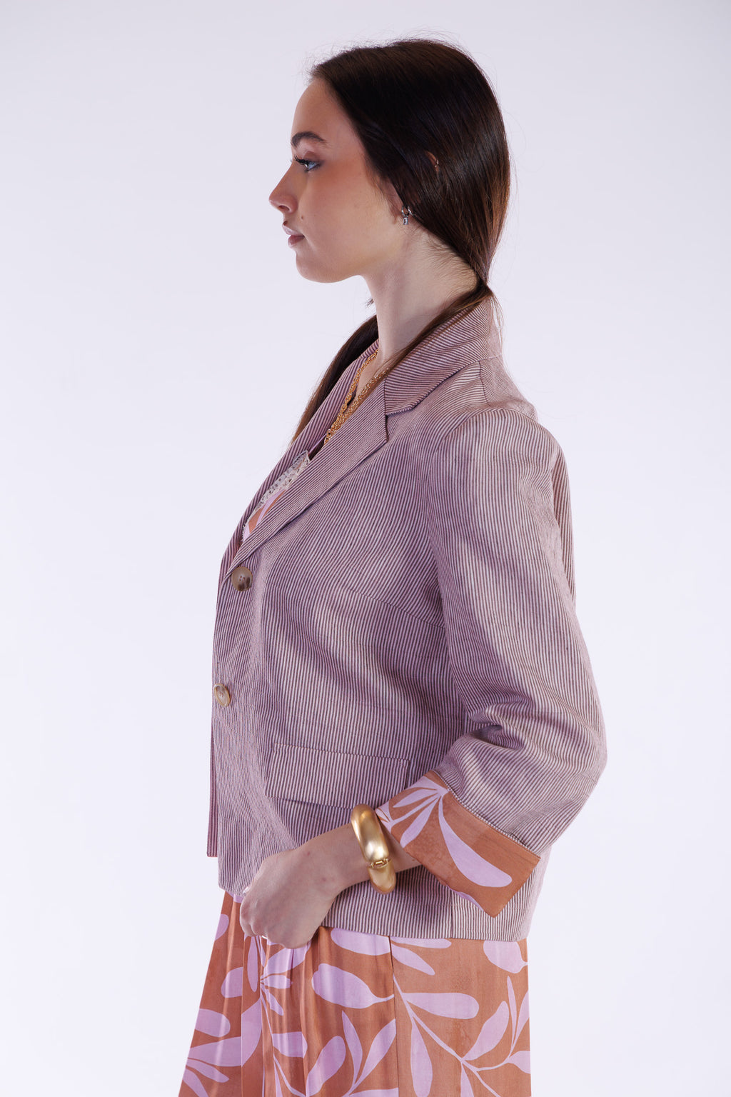 Giacca righine e risvolto