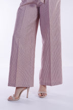 Pantalone largo righine
