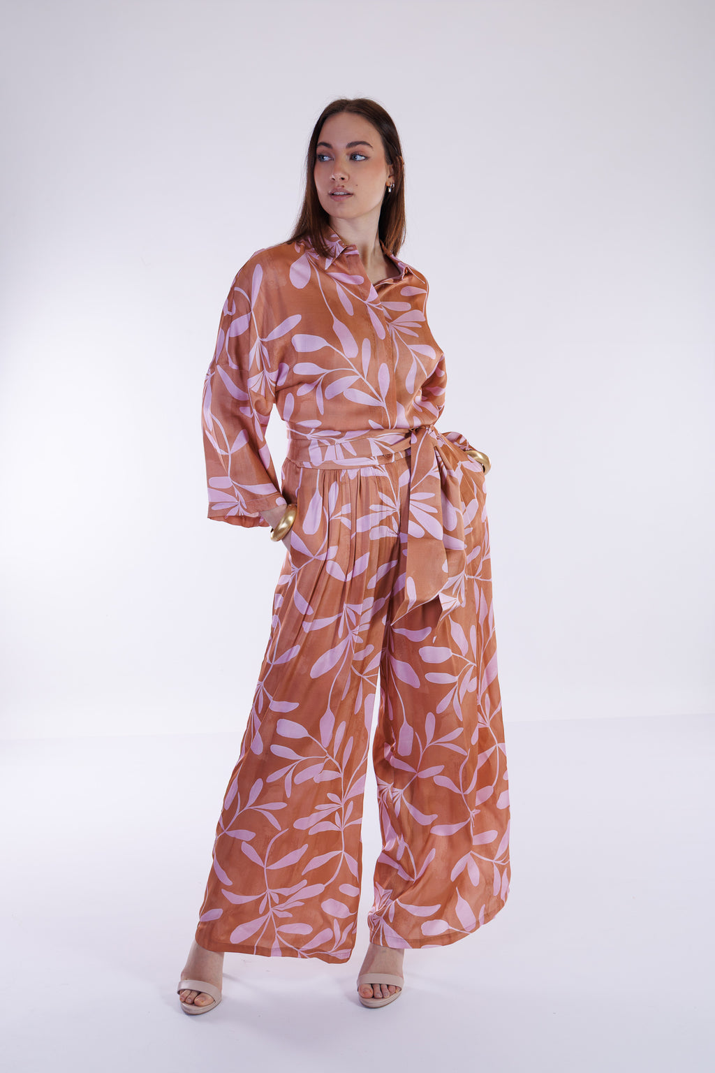 Camicia kimono ramage