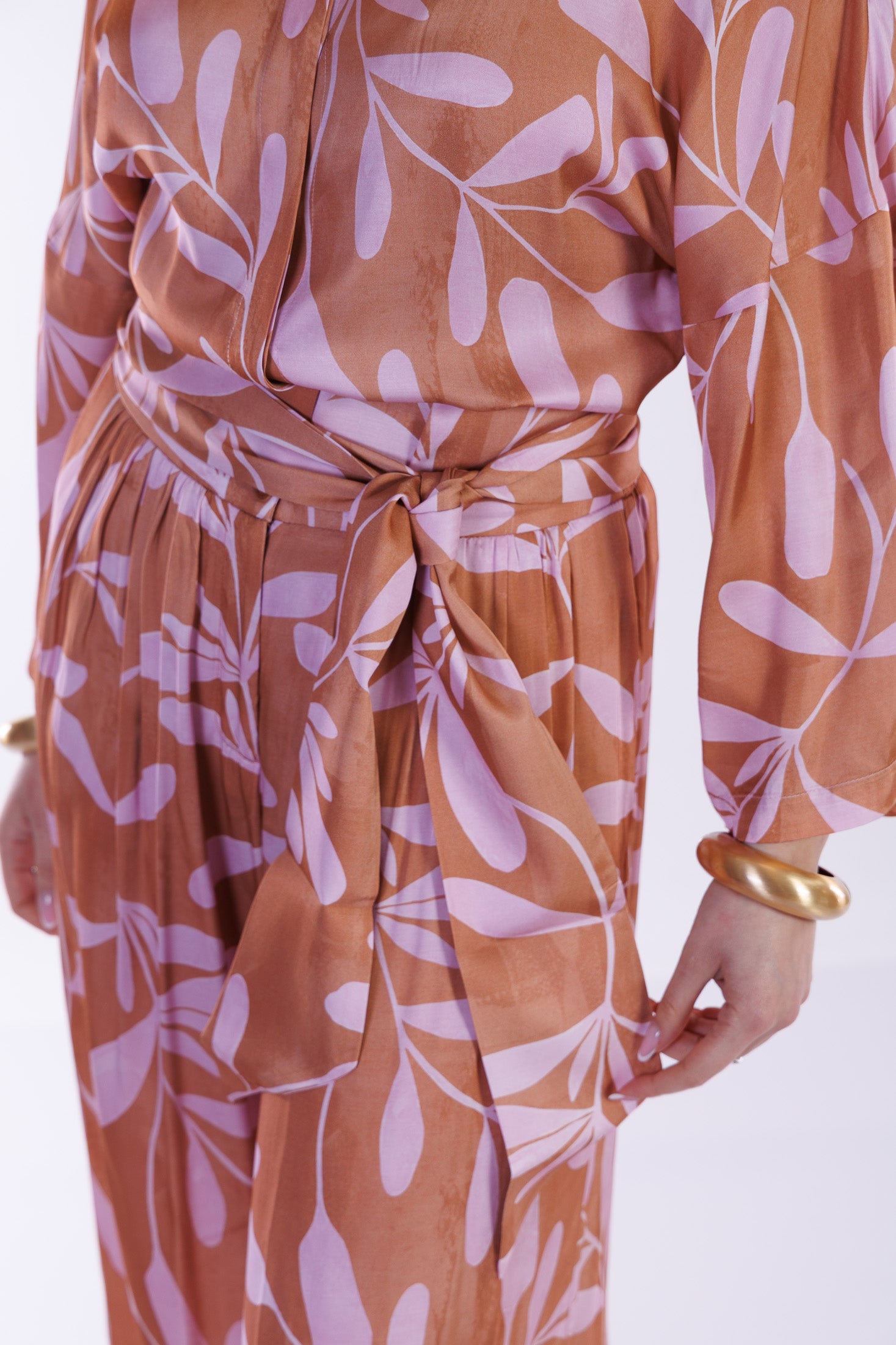 Camicia kimono ramage