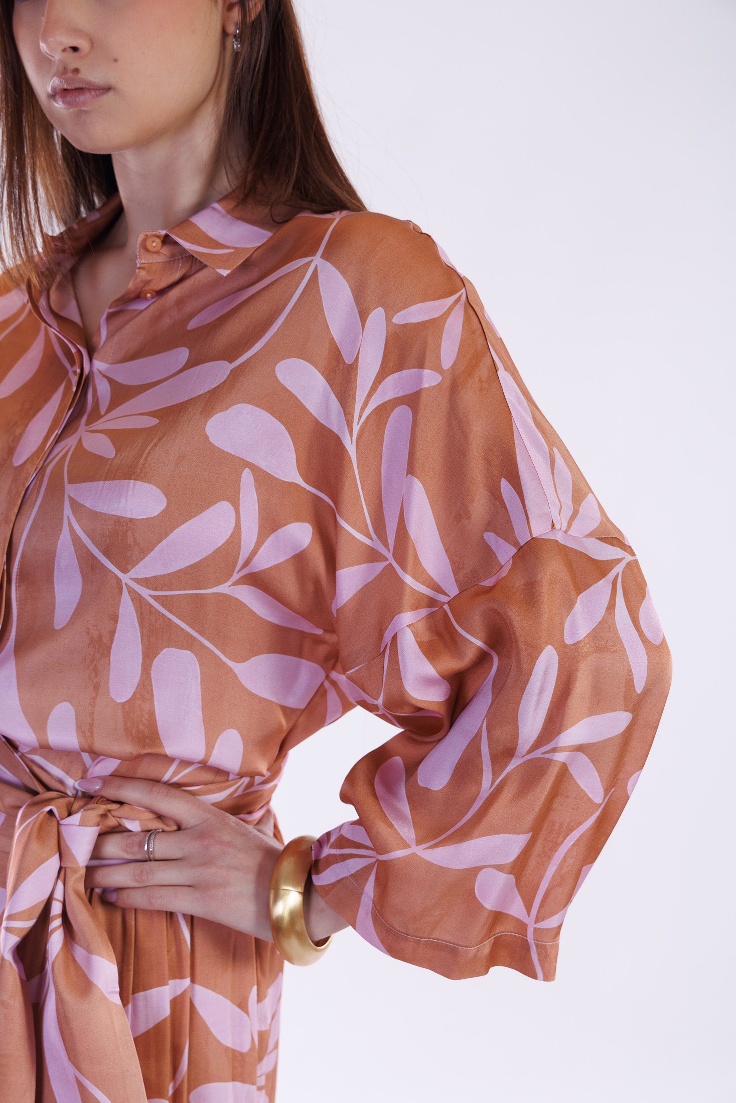 Camicia kimono ramage