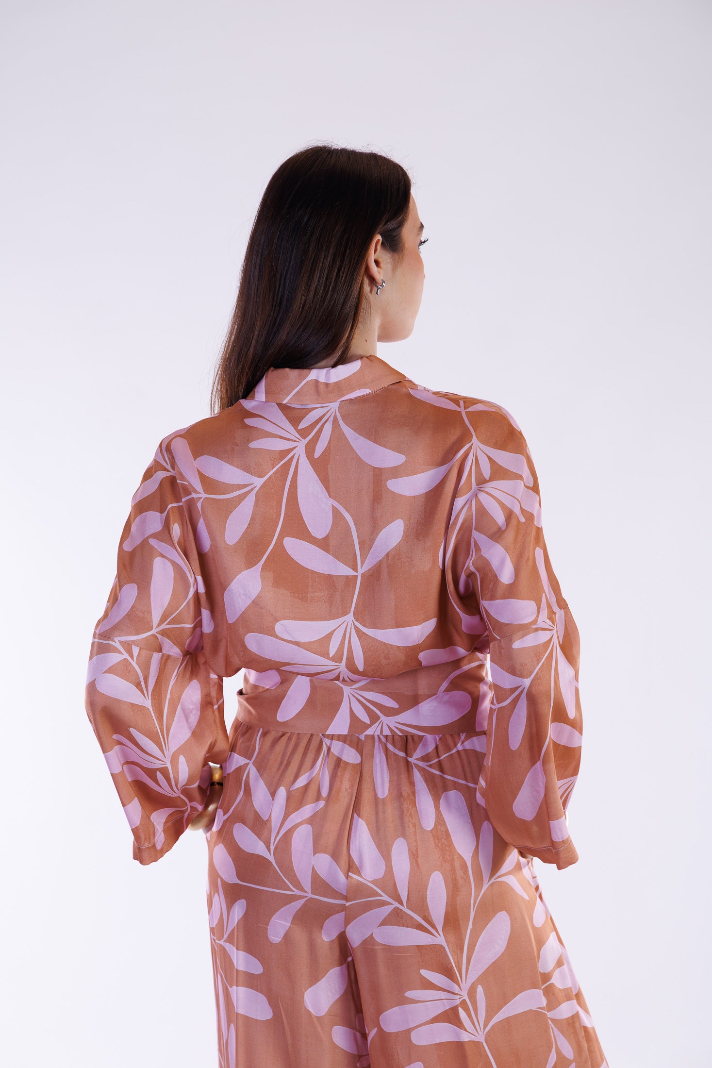 Camicia kimono ramage