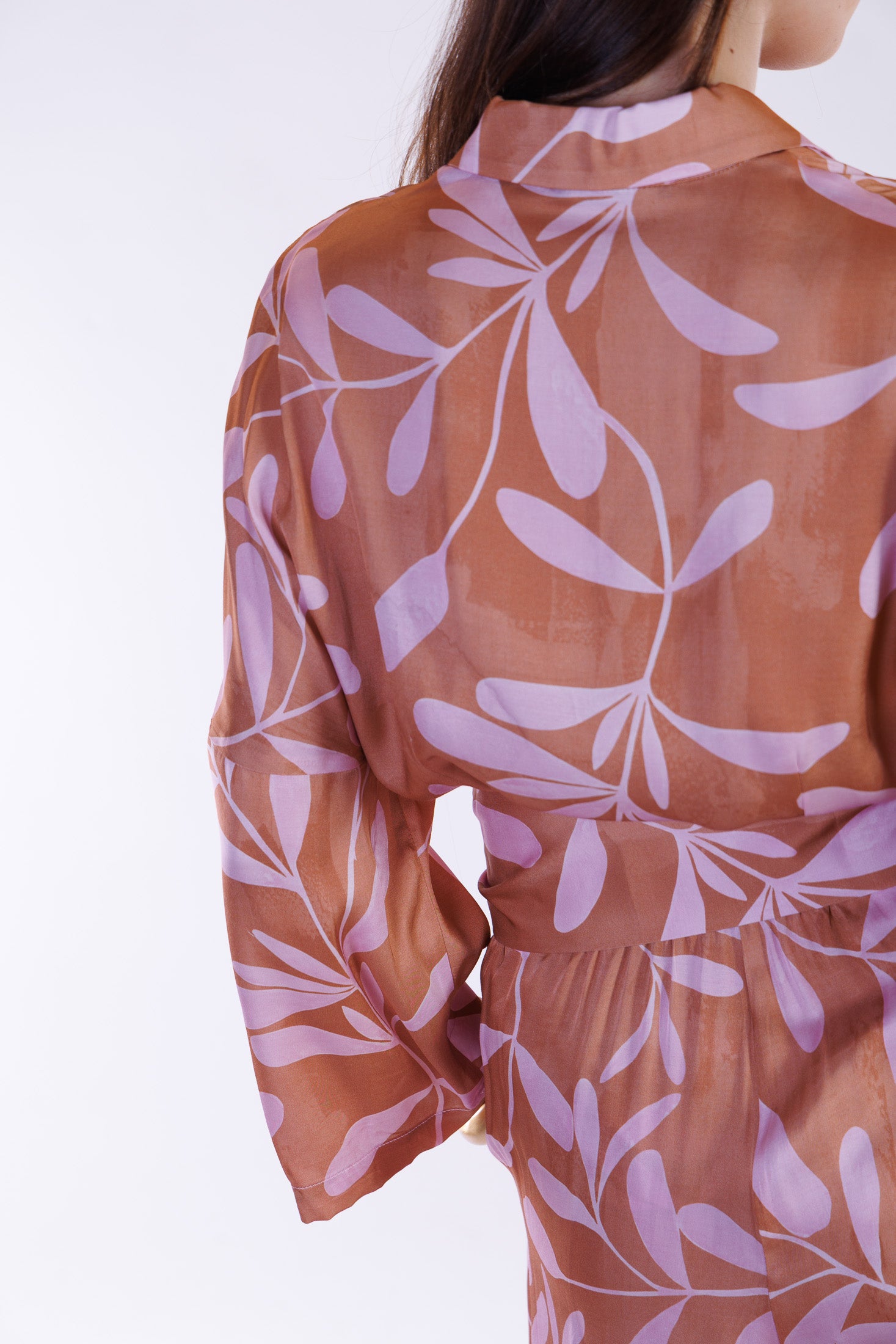 Camicia kimono ramage