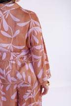 Camicia kimono ramage