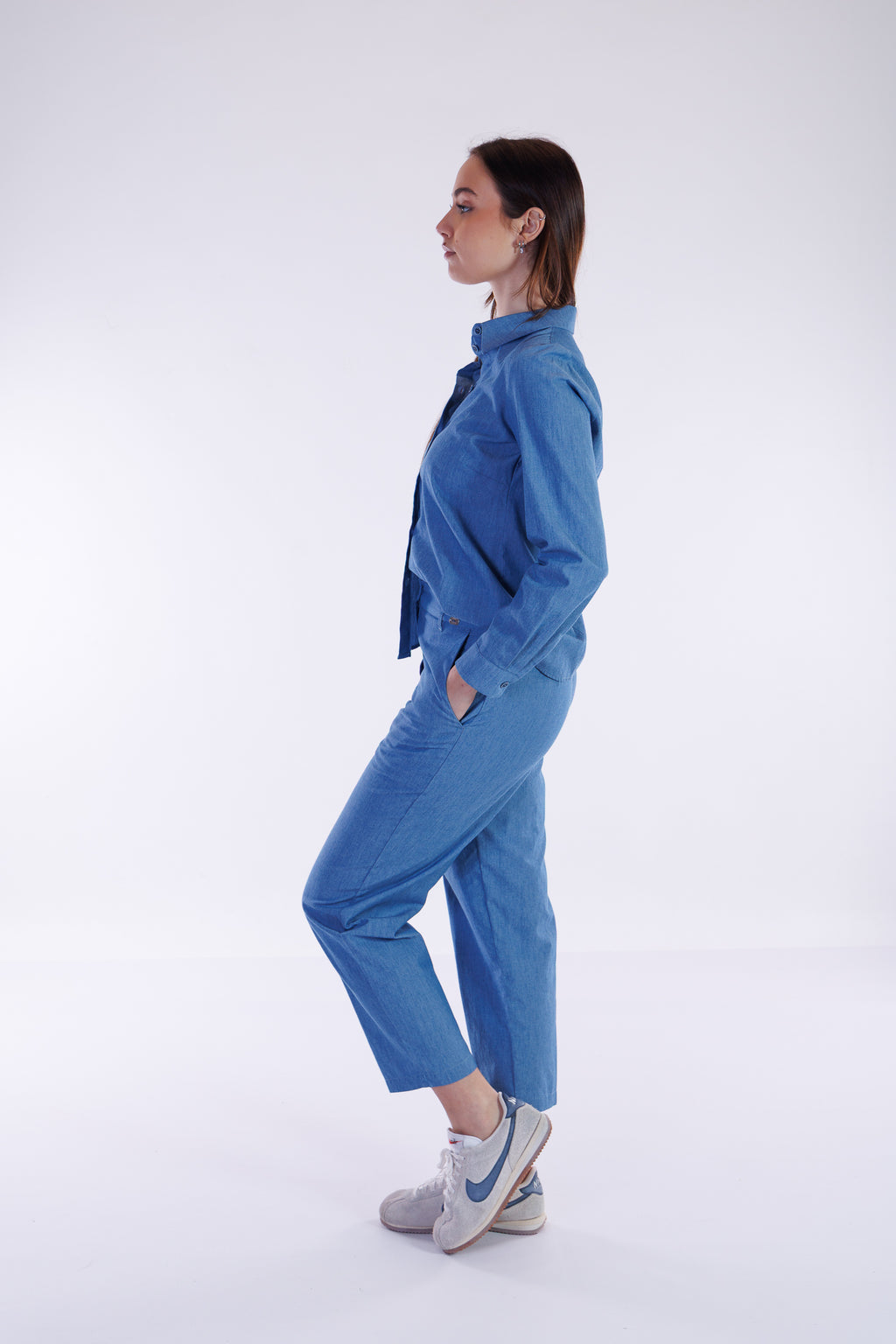 Pantalone chambray
