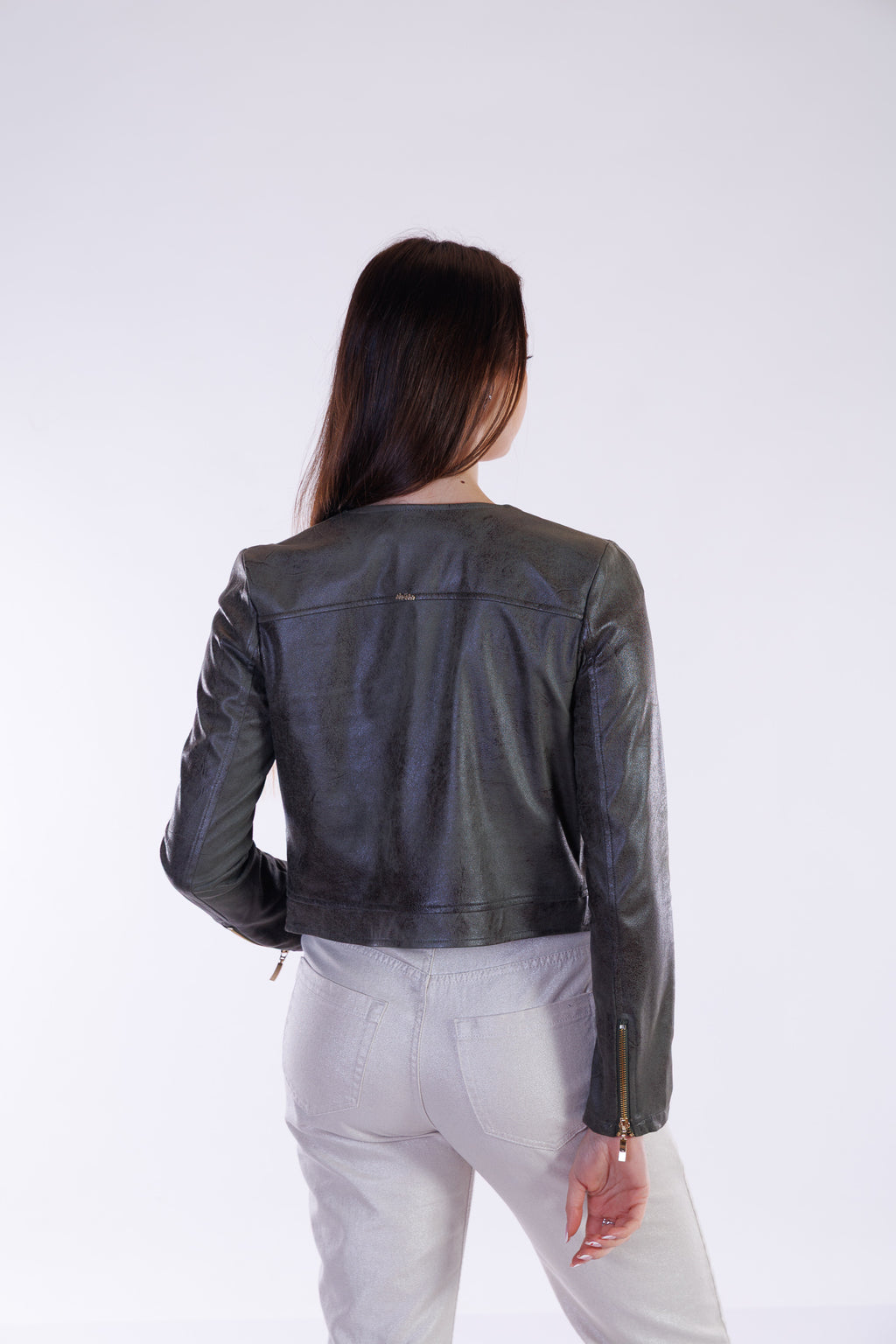 Giubbino zip ecopelle