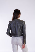 Giubbino zip ecopelle