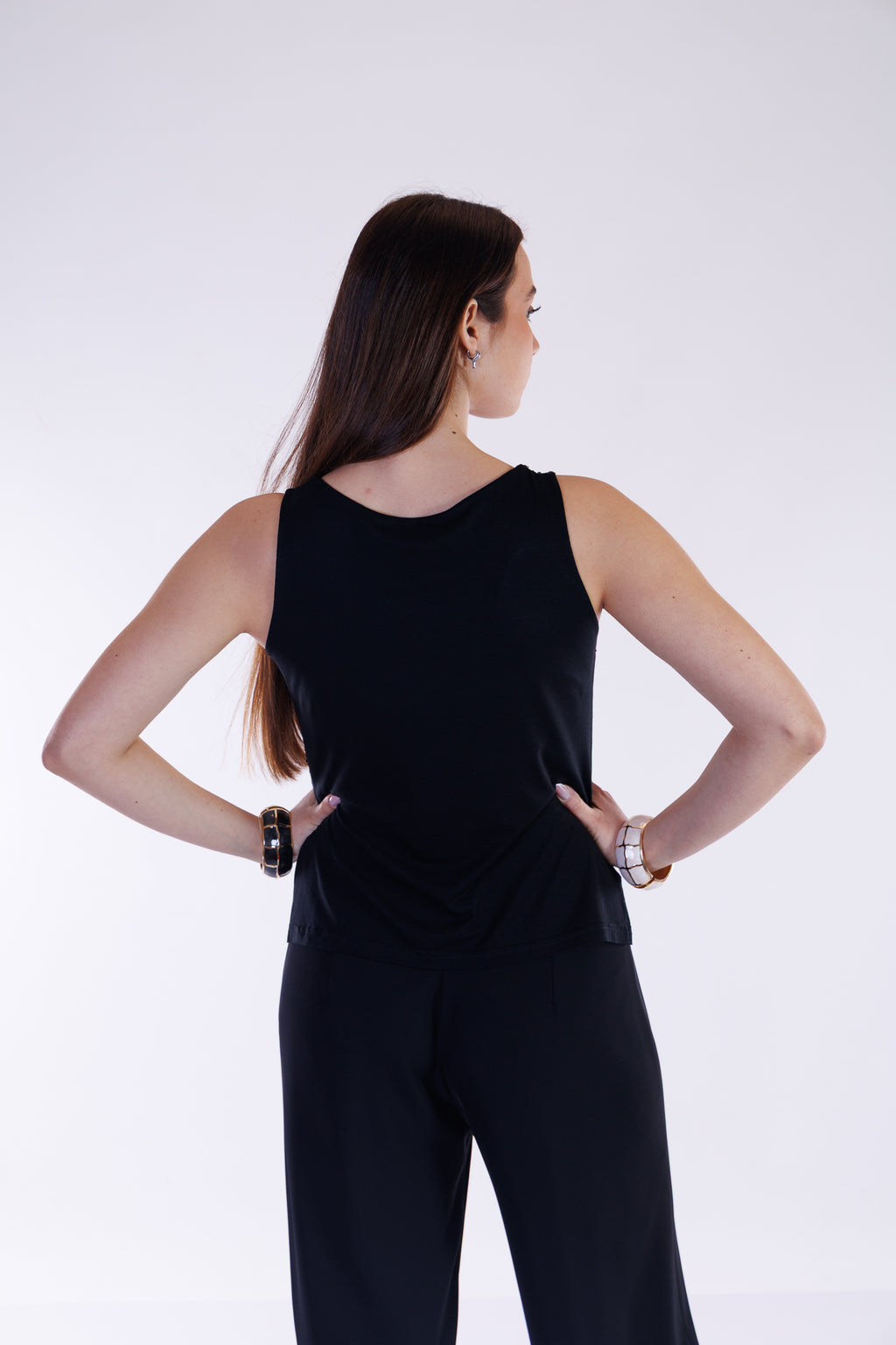 Top paillettes e jersey