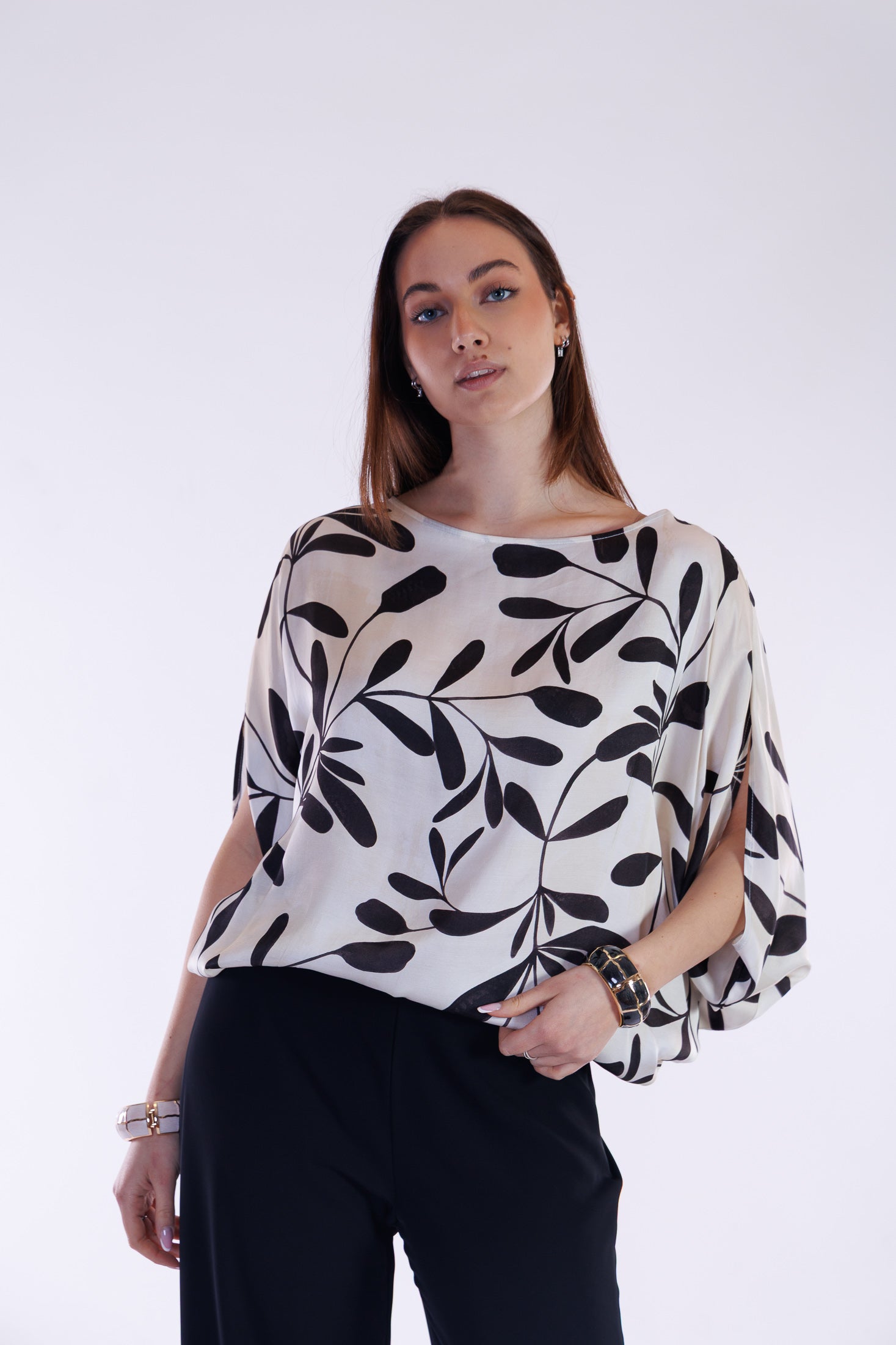 Blusa a uovo ramage