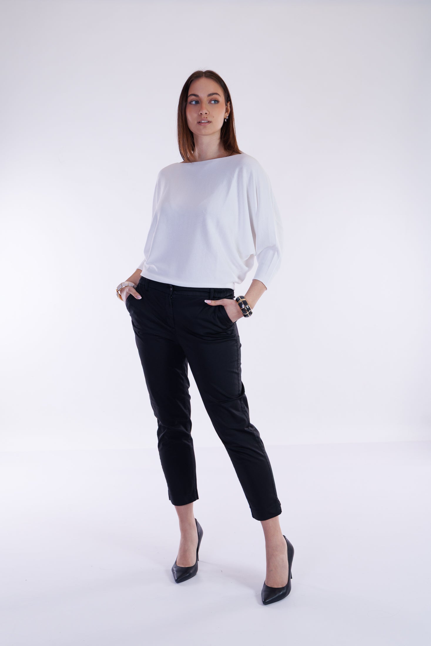 Pantalone chino elasticizzato