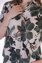 Camicia floreale viscosa
