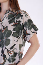Camicia floreale viscosa