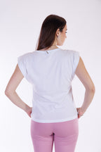 T-shirt scritta e charms