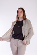 Cardigan misto lino