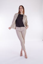 Cardigan misto lino