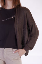 Cardigan misto lino