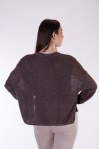 Cardigan misto lino