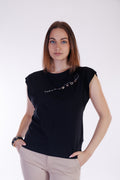 T-shirt scritta e charms