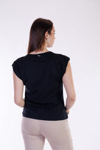 T-shirt scritta e charms