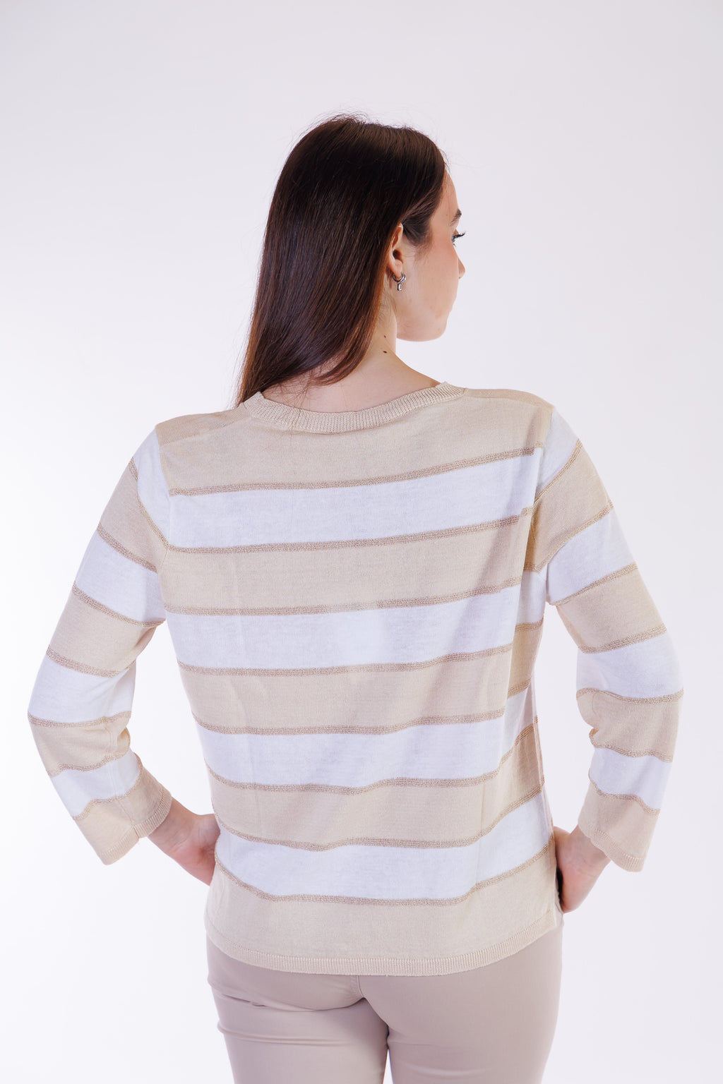 Maglia righe lino