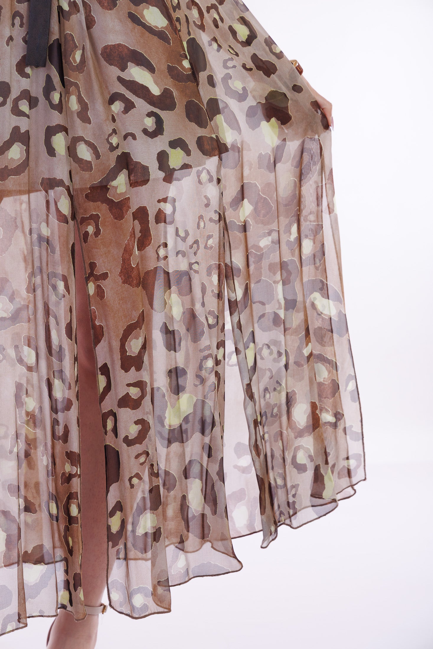 Abito tagli misto seta