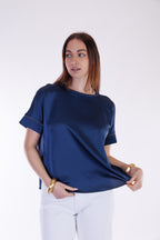 T-shirt perline maniche