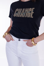 Jeans cropped frangette