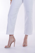 Jeans cropped frangette