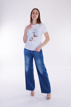 T-shirt stampa colorata