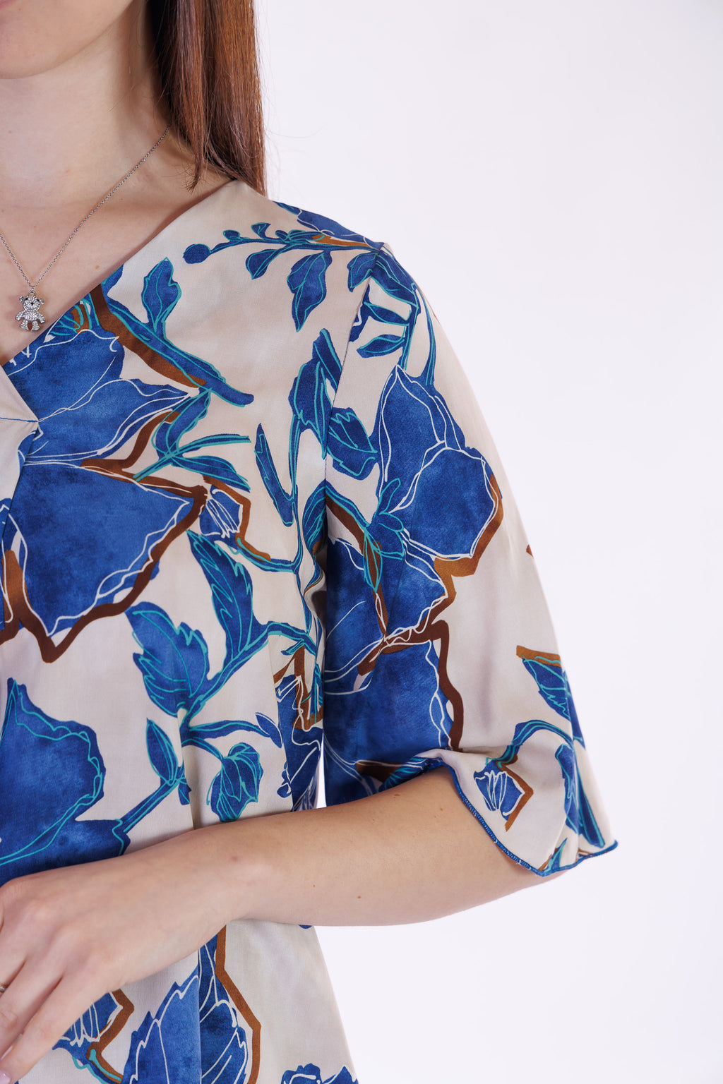 Blusa floreale viscosa