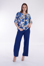 Blusa floreale viscosa